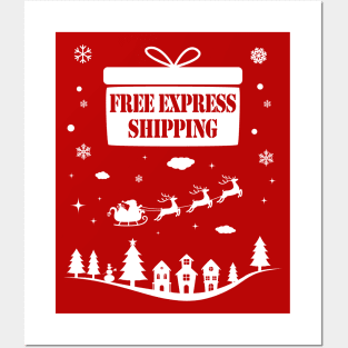 Free Express Shipping on Christmas Eve. [white] Posters and Art